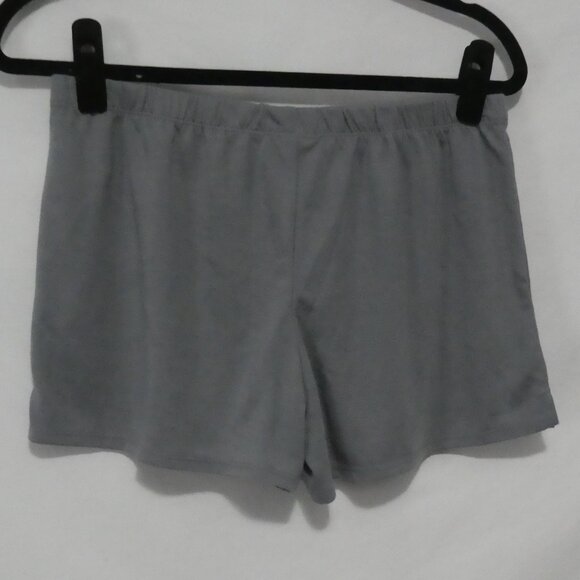JUSTICE | size 16/18 | "Just Hangin' Out" Grey Lounge Shorts | Pink Drawstring - Picture 2 of 14